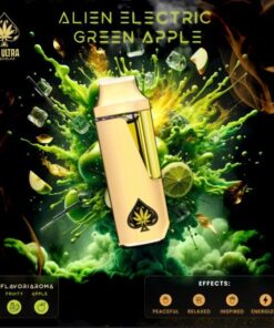 Alien electric green apple